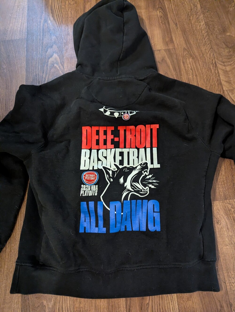 Detroit Pistons NBA Playoffs Heavy Terry weight Sweatshirt Hoodies Women's Small